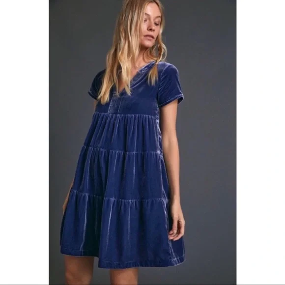 Anthropologie | Dresses | Anthro Maeve Harper Velvet Tunic Dress Blue Size Small | Poshmark Anthropologie | Dresses | Anthro Maeve Harper Velvet Tunic Dress Blue Size Small | Poshmark